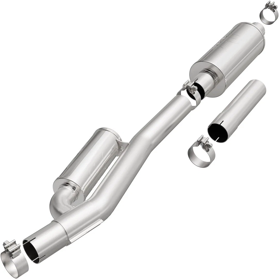 19533 – MAGNAFLOW Exhaust Muffler, Stainless Steel With Straight-Through And Tuned Chamber Muffler 3 Inch Diameter Si...